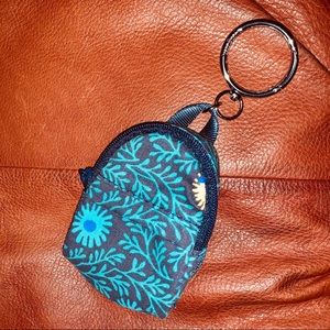 Vera Bradley coin holder keychain